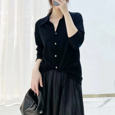 dongguan knitwear factory, dongguan knitwear  silk knitted top  supplier