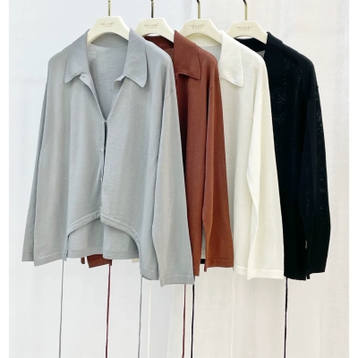 dongguan knitwear factory, dongguan knitwear silk knitted top  supplier