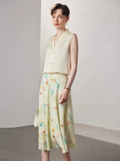dongguan dress factory, dongguan dress  silk skirt dress  supplier