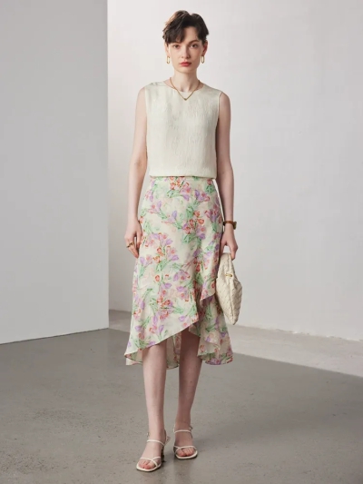dongguan dress factory, dongguan dress silk skirt dress supplier