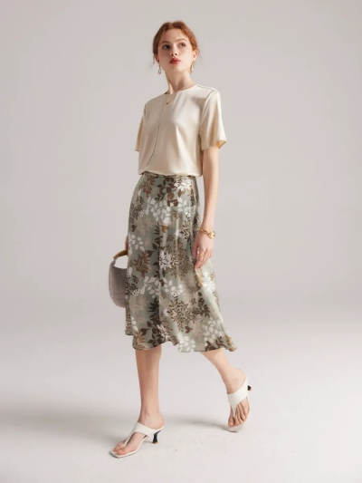 dongguan dress factory, dongguan dress silk skirt dress supplier