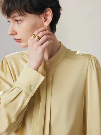 dongguan womenwear factory, dongguan womenwear  silk blouse  supplier