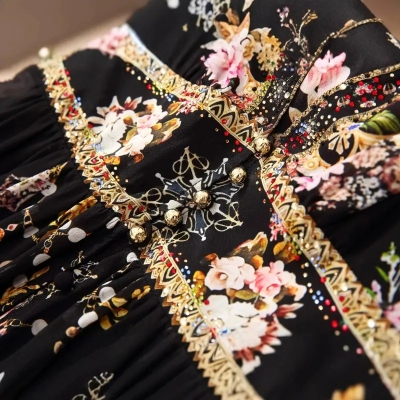 dongguan dress factory, dongguan dress floral dress supplier