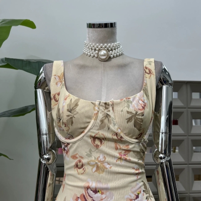 dongguan dress factory, dongguan dress floral dress supplier
