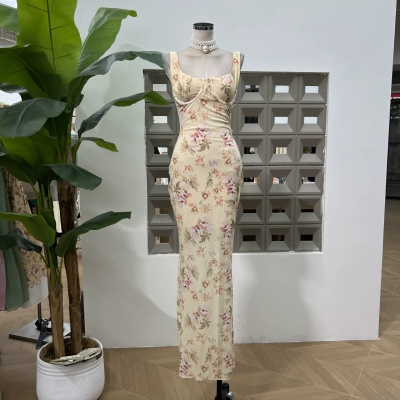 dongguan dress factory, dongguan dress floral dress  supplier