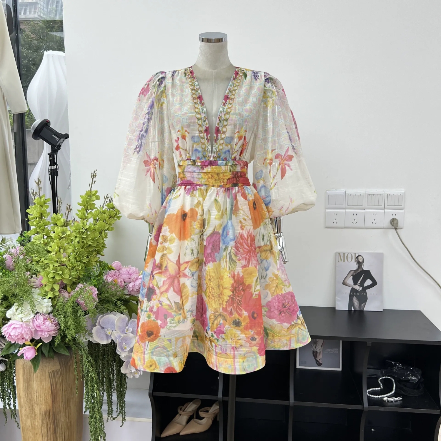 dongguan dress factory, dongguan dress floral dress supplier