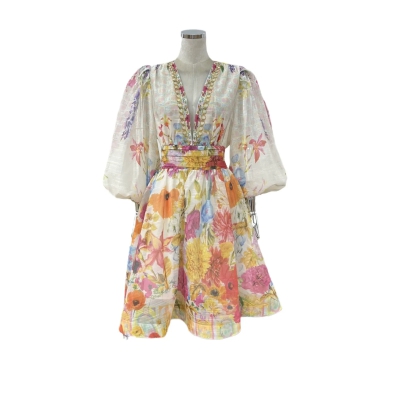 dongguan dress factory, dongguan dress floral dress supplier