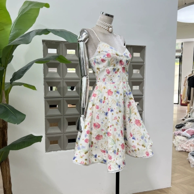 dongguan dress factory, dongguan dress floral dress supplier