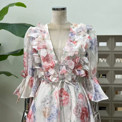 dongguan dress factory, dongguan dress floral dress supplier