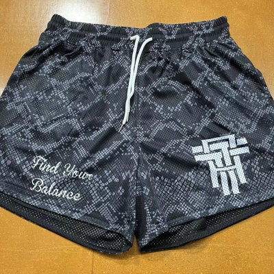 dongguan gymwear factory, dongguan gymwear  mesh shorts  supplier