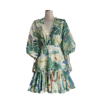 dongguan dress factory, dongguan dress floral dress supplier