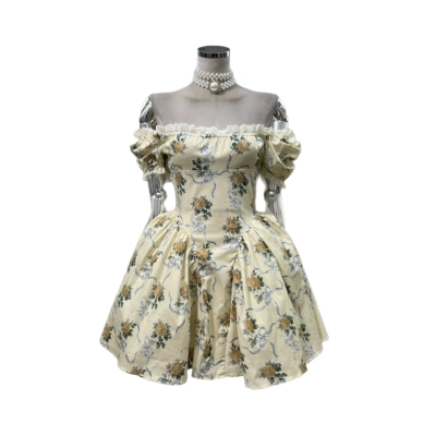 dongguan dress factory, dongguan dress floral dress supplier