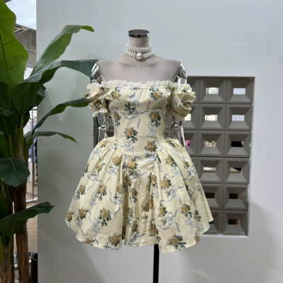 dongguan dress factory, dongguan dress floral dress supplier