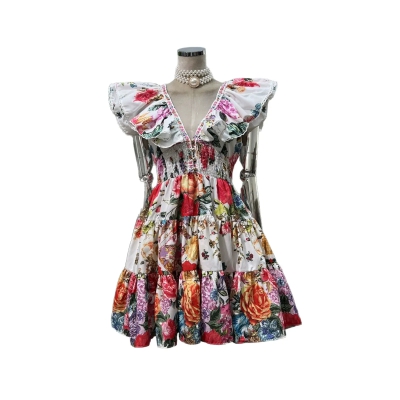 dongguan dress factory, dongguan dress  floral dress  supplier