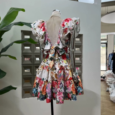 dongguan dress factory, dongguan dress  floral dress  supplier
