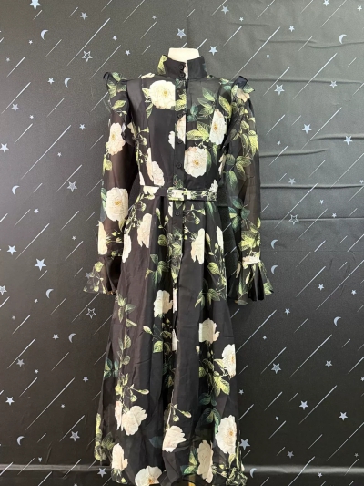 dongguan dress factory, dongguan dress floral dress supplier