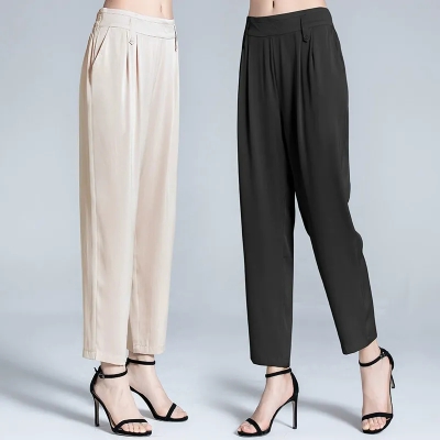 dongguan womenwear factory, dongguan womenwear  silk pants  supplier