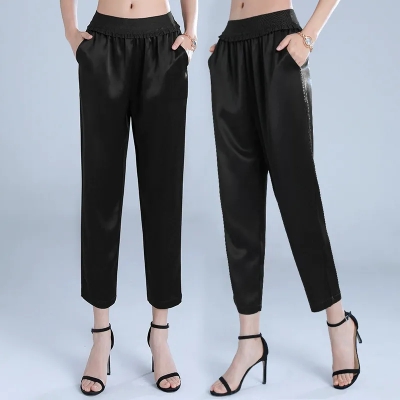 dongguan loungewear factory, dongguan loungewear silk pants  supplier