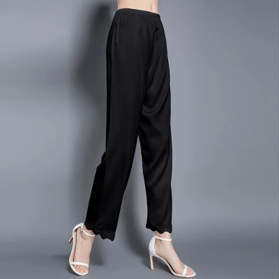 dongguan womenwear factory, dongguan womenwear  silk pants  supplier