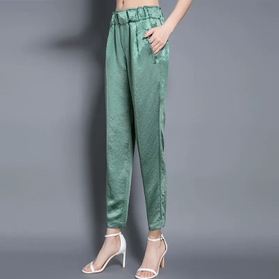 dongguan womenwear factory, dongguan womenwear  silk pants  supplier