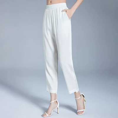 dongguan womenwear factory, dongguan womenwear silk pants  supplier