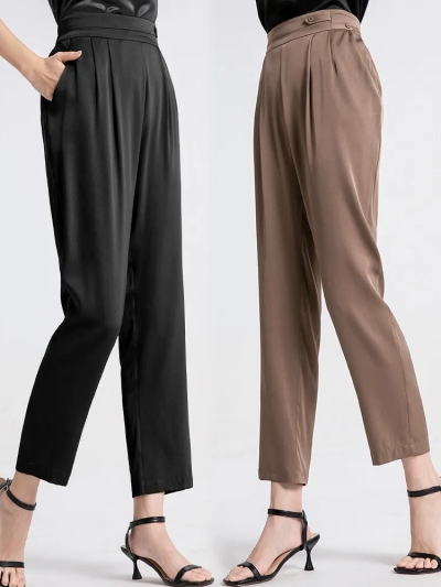 dongguan womenwear factory, dongguan womenwear silk pants supplier