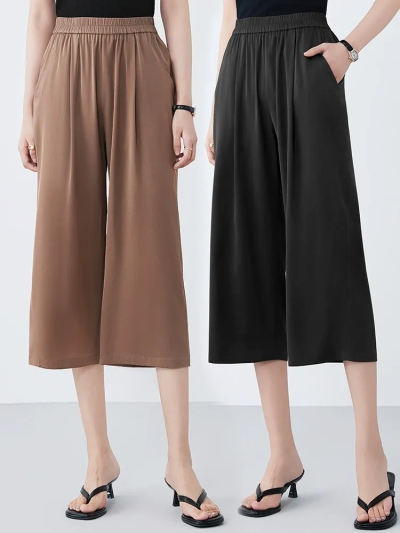 dongguan womenwear factory, dongguan womenwear silk pants  supplier