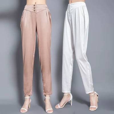 dongguan womenwear factory, dongguan womenwear  silk pants  supplier