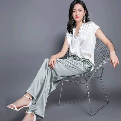 dongguan womenwear factory, dongguan womenwear  silk pants  supplier