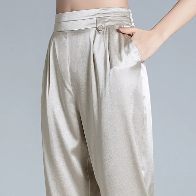 dongguan womenwear factory, dongguan womenwear silk pants  supplier