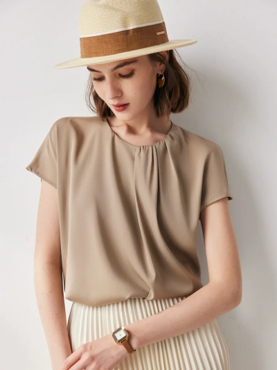 dongguan womenwear factory, dongguan womenwear silk t shirt  supplier