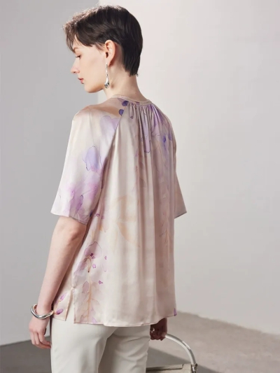 dongguan womenwear factory, dongguan womenwear  silk t shirt  supplier