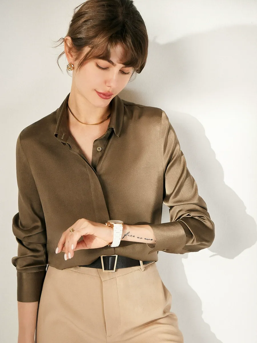 dongguan womenwear factory, dongguan womenwear  silk blouse  supplier