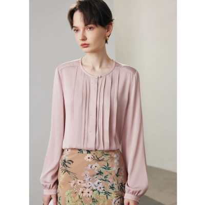 dongguan womenwear factory, dongguan womenwear  silk blouse  supplier
