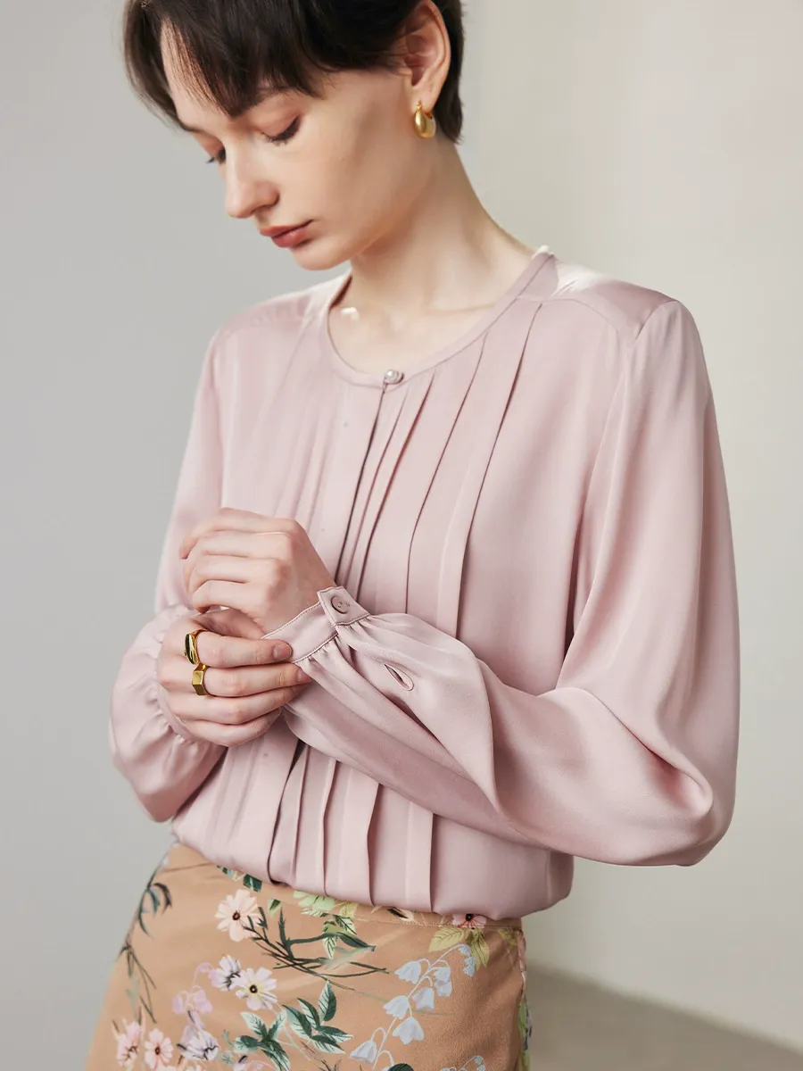 dongguan womenwear factory, dongguan womenwear  silk blouse  supplier