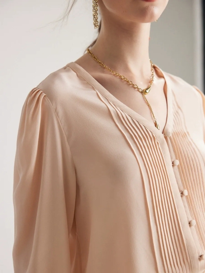 dongguan womenwear factory, dongguan womenwear  silk blouse  supplier