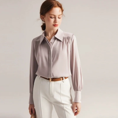 dongguan womenwear factory, dongguan womenwear  silk blouse  supplier