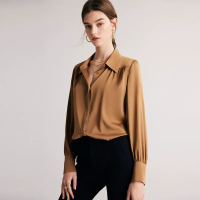 dongguan womenwear factory, dongguan womenwear  silk blouse  supplier