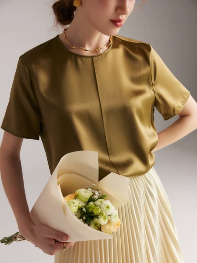 dongguan womenwear factory, dongguan womenwear  silk blouse  supplier
