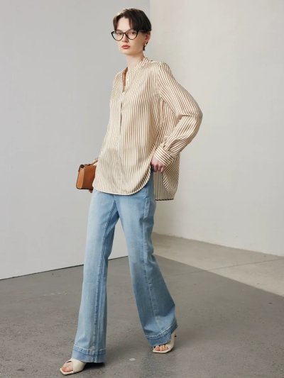 dongguan womenwear factory, dongguan womenwear  silk blouse  supplier