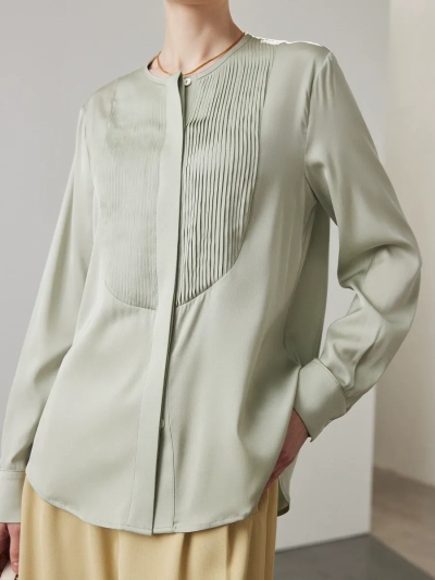 dongguan womenwear factory, dongguan womenwear  silk blouse  supplier