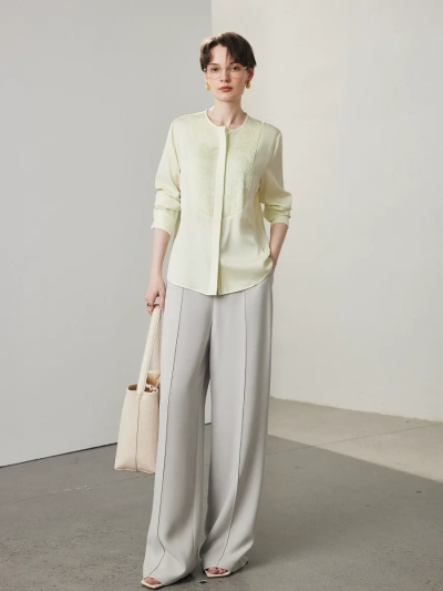 dongguan womenwear factory, dongguan womenwear  silk blouse  supplier