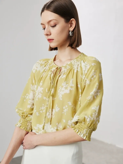 dongguan womenwear factory, dongguan womenwear  silk blouse  supplier