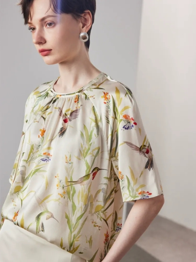 dongguan womenwear factory, dongguan womenwear  silk blouse  supplier