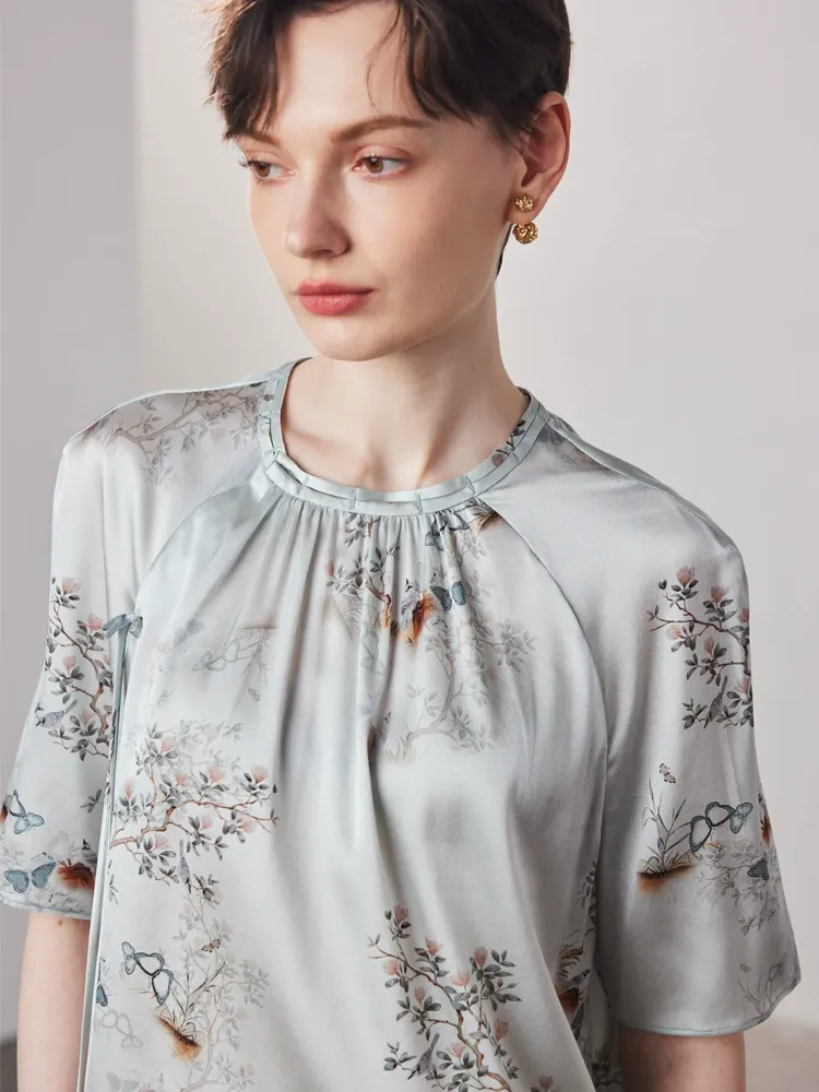 dongguan womenwear factory, dongguan womenwear  silk blouse  supplier