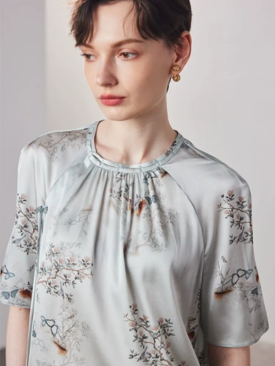 dongguan womenwear factory, dongguan womenwear silk blouse  supplier