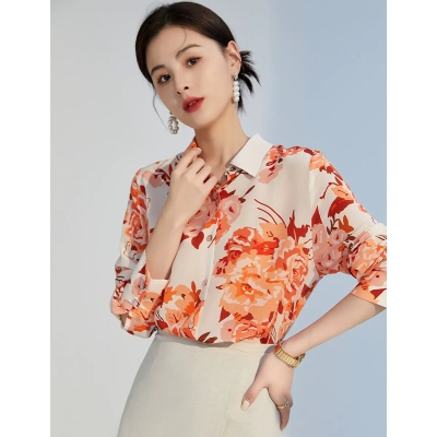 dongguan womenwear factory, dongguan womenwear  silk blouse  supplier