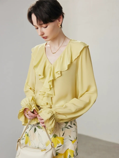 dongguan womenwear factory, dongguan womenwear silk blouse  supplier