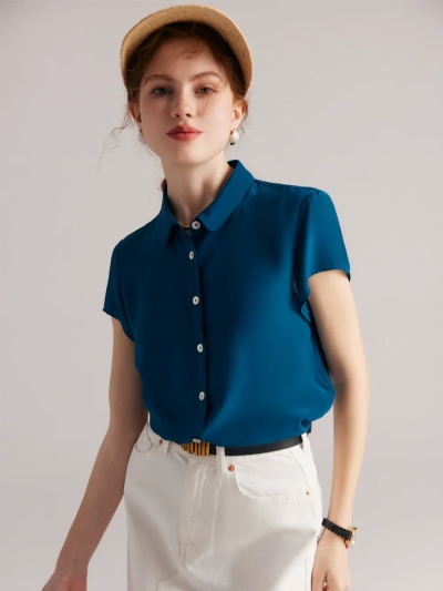 dongguan womenwear factory, dongguan womenwear  silk blouse  supplier