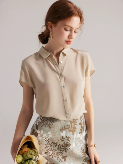 dongguan womenwear factory, dongguan womenwear silk blouse  supplier